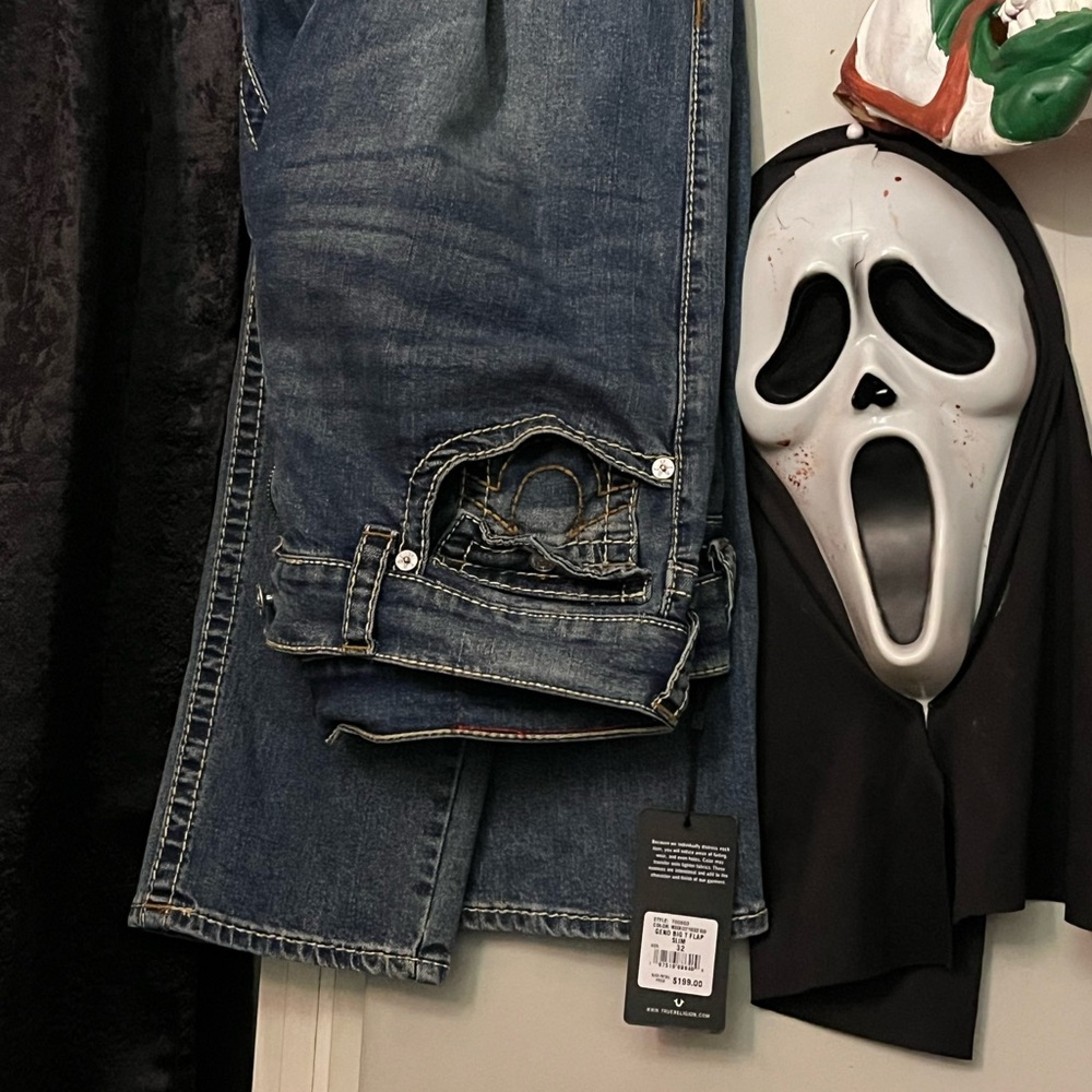 True Religion Dark Blue Straight Jeans